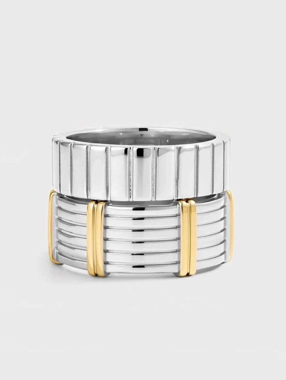 The Luna Bezel Ring Set |LUVAJ